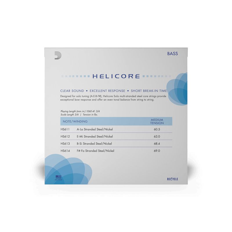 D'Addario Helicore Orchestral Solo 3/4M