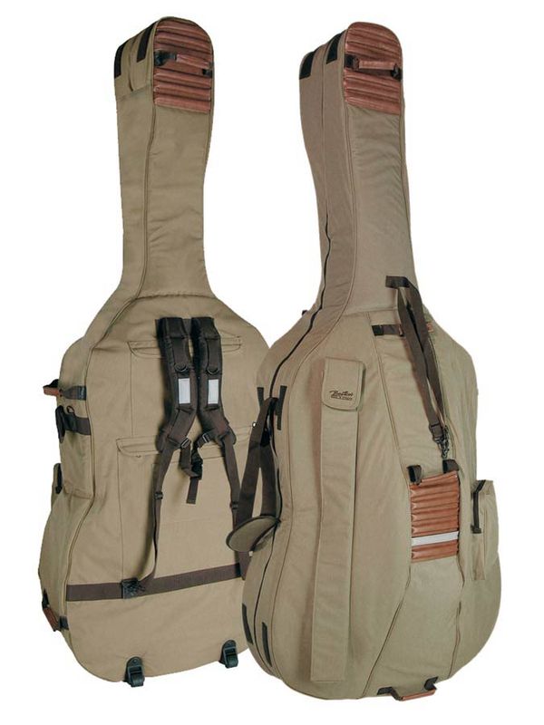 Boston Double Bass Bag - 23mm padding (Beige-brown)