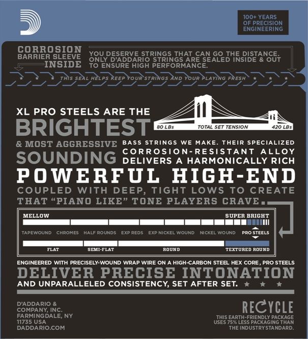 Hovedbilde D'Addario ProSteels EPS165