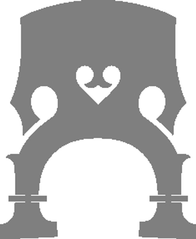 Josef Teller Double Bass Bridge, Height Adjustable 3/4 (Ebony Screws)