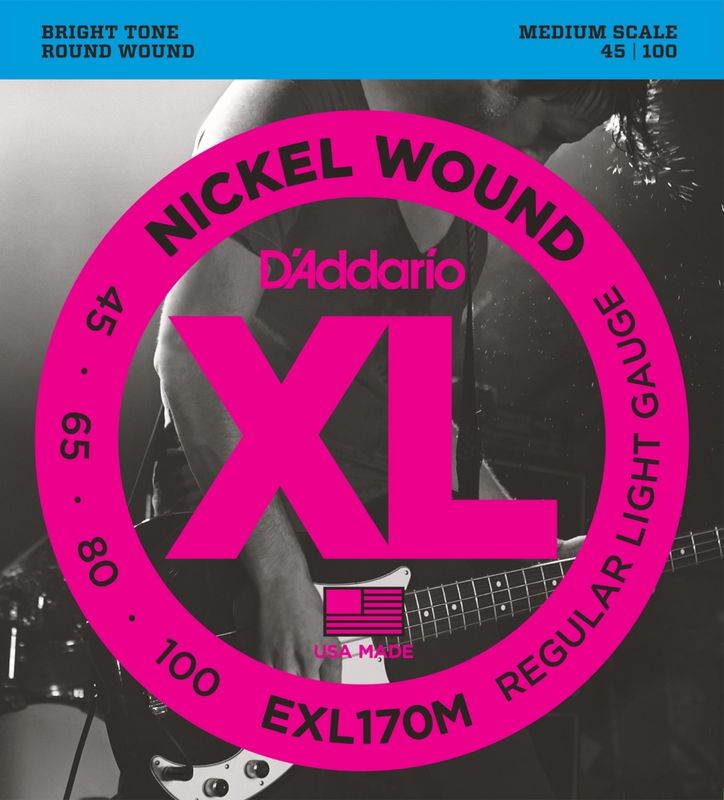 D'Addario EXL170M Light 045-100 (Medium Scale)